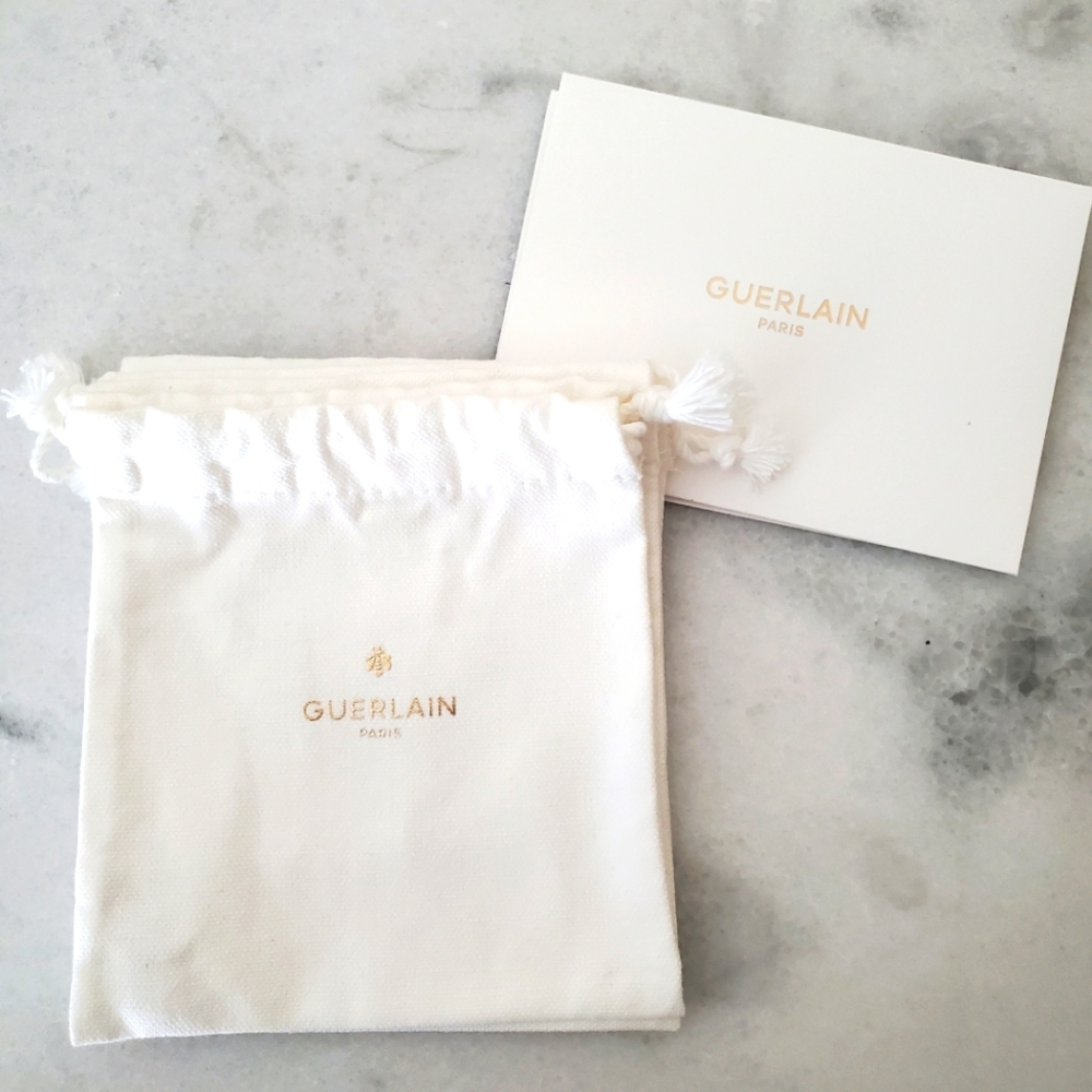 GUERLAIN Paris Canvas Travel Jewelry Accessory Pouch